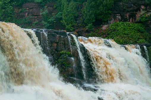 Waterfall at Gooseberry Falls, Minnesota