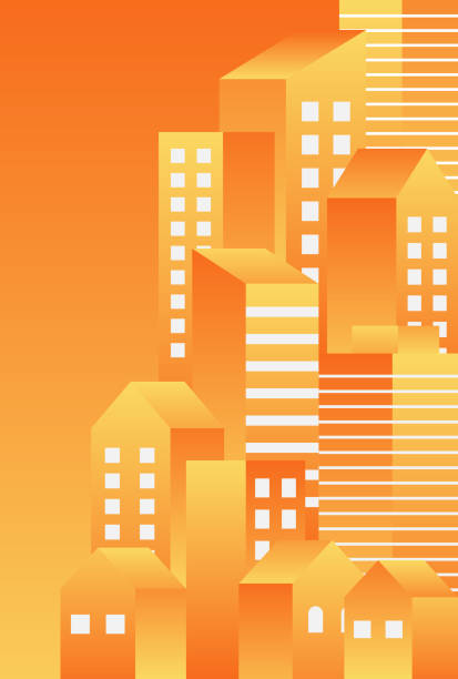 istock Simple and stylish illustration of buildings 1408146554