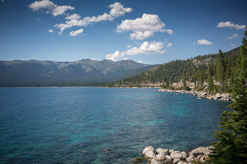 Clear water in Lake Tahoe