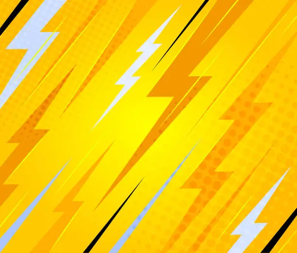 Vector illustration of lightning power