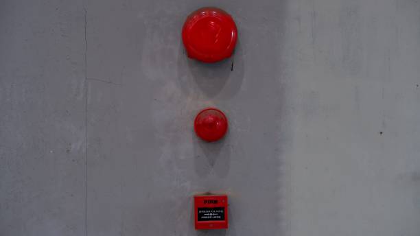 istock Fire alarm bells mounted at the wall 1408153991