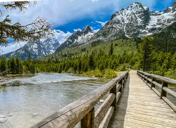 Photo of Bridge over Jenny lake in the Grand Tetons national park