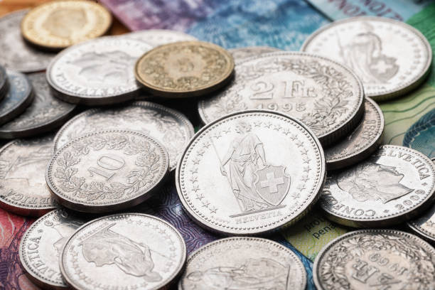 istock 1 franc coin rear view currency CHF Switzerland 1408166181