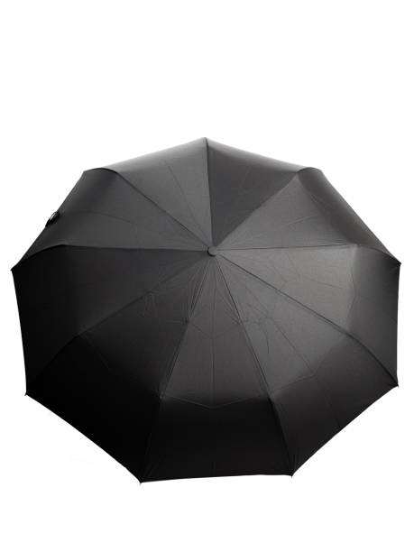 istock Black protective umbrella against rain and sun 1408166368
