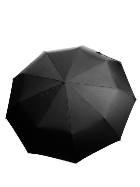 istock Black protective umbrella against rain and sun 1408167131