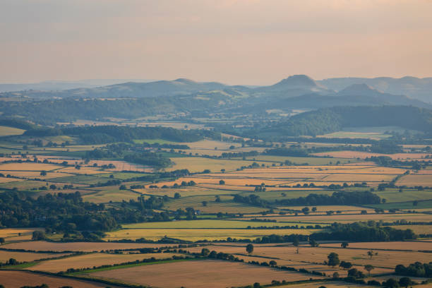 Summer valley landscape in Lorraine France. Department Meuse