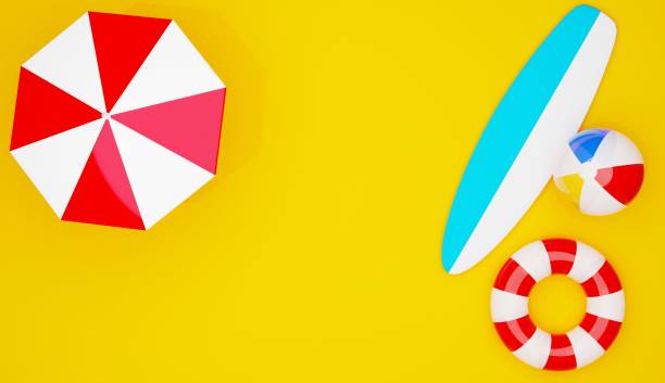 istock 3D image of summer sea leisure goods 1408170356
