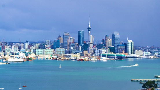 Viaduct Harbour Marina in Auckland, New Zealand