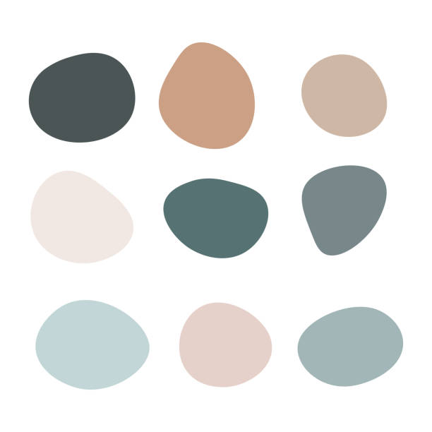 Round blob, circles, empty label Round blob, circles, empty label. Abstract irregular shapes, set of bubbles. Organic color shapes, hand drawn vector elements weird spot stock illustrations