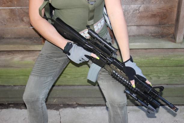 istock female soldier 1408172835