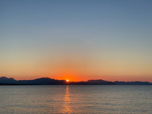 Golden hour from the beach