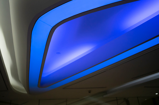Technological modern blue light