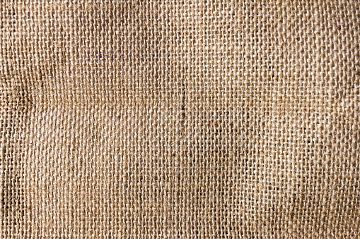 Primer plano de tela tejida a partir de arpillera photo