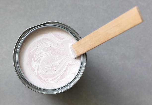 istock Full of pink paint tin 1408180617