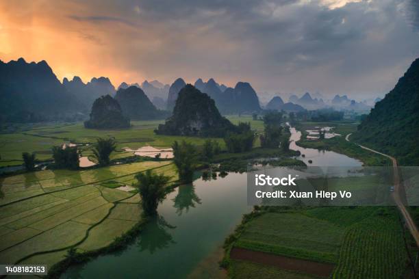 Ngoc Con Valley Cao Bang Province Stock Photo - Download Image Now - Cao Bằng Province, Tree, Vietnam