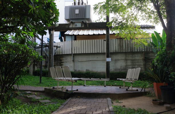 istock Chairs near the transformer 1408183177