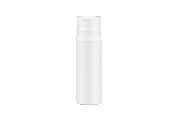 istock Spray bottle with transparent cap mockup isolated on white background. Shampoo, Gel Or Lotion Plastic Bottle On White Background Isolated. Ready For Your Design. Product Packing mockup 1408183556