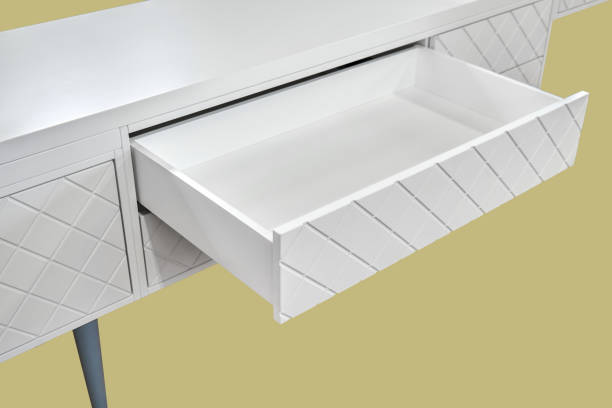 istock Dressing table with milled facades in form of diamonds 1408184845