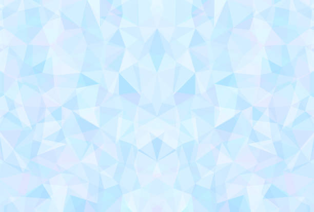 illustrazioni stock, clip art, cartoni animati e icone di tendenza di sfondo vettoriale in cristallo low poly azzurro per banner, carte, volantini, sfondi per social media, ecc. - powder blue illustrations