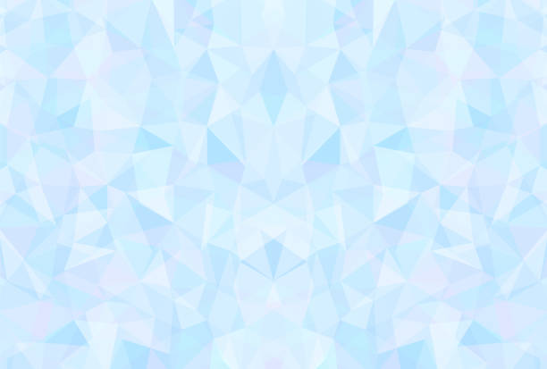 jasnoniebieskie tło wektorowe o niskiej zawartości kryształów poli dla banerów, kart, ulotek, tapet w mediach społecznościowych itp. - chłodny obrazy stock illustrations