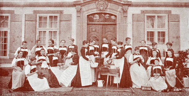 istock Home economics school in Bern, Switzerland: students of a course 1408191079