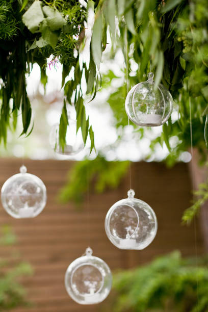 istock Hanging candles in glass candleholders 1408196068