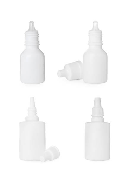 istock Set with nasal sprays on white background 1408198807