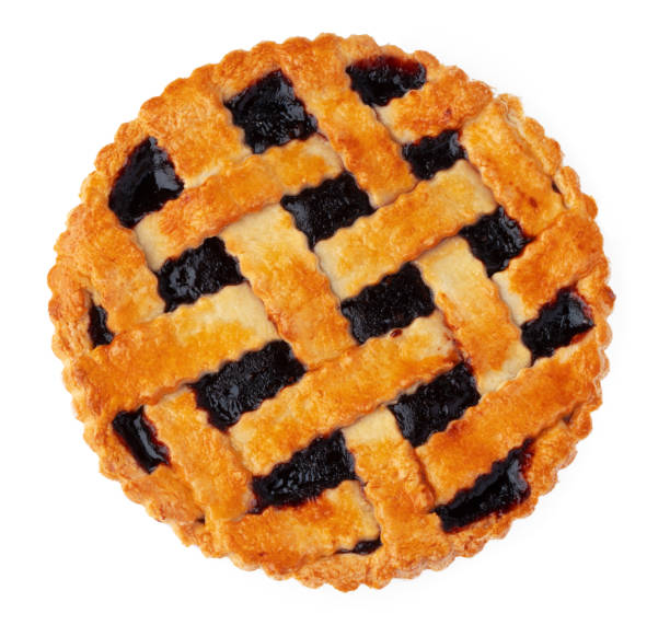 istock Berry tart pie isolated on white background 1408202102