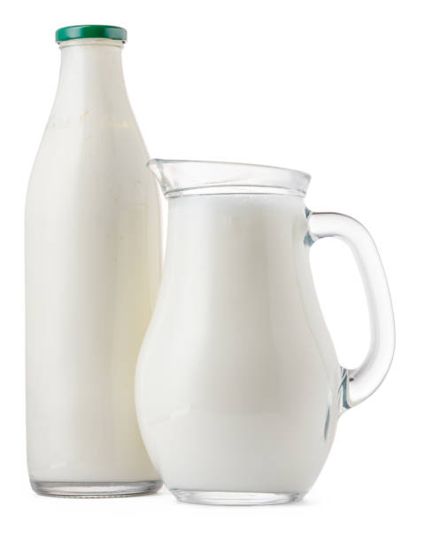 istock Glassware full of fresh milk isolated on white 1408203152