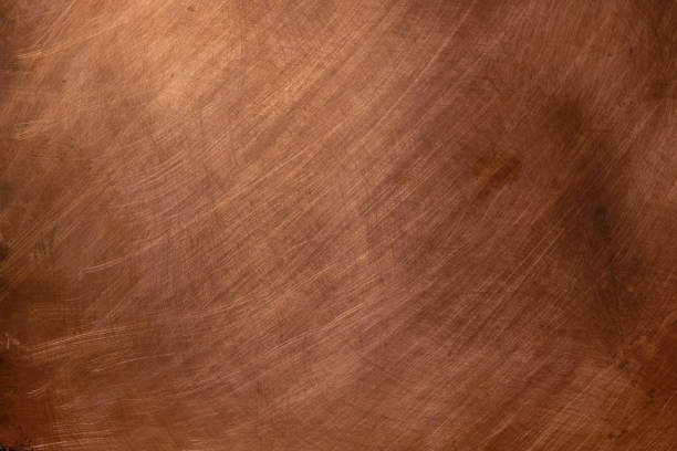 istock Copper background. There are scratches on the copper surface. 1408214860