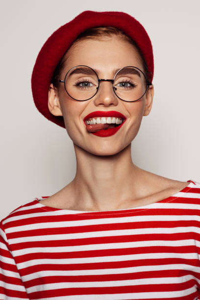 istock Beautiful emotional woman with bright make-up 1408226119