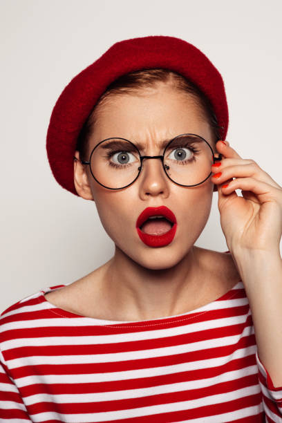 istock Beautiful emotional woman with bright make-up 1408226136