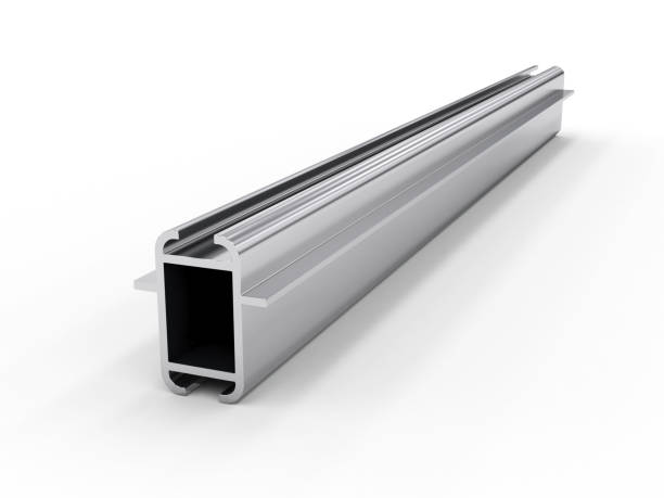 istock aluminum profile isolated on white background, 3d rendering 1408235797