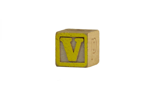 istock Vintage Wooden Toy Block 1408238057