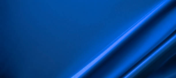 istock blue bent metal sheet with visible texture. background 1408244023