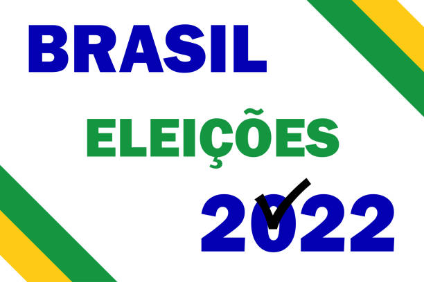 ilustrações, clipart, desenhos animados e ícones de eleições de 2022 no brasil para presidente - urna eletrônica