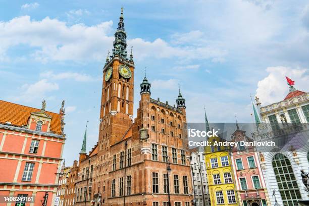 The Centre Of Gdansk Old Town Stock Photo - Download Image Now - Architecture, Archival, Arrival