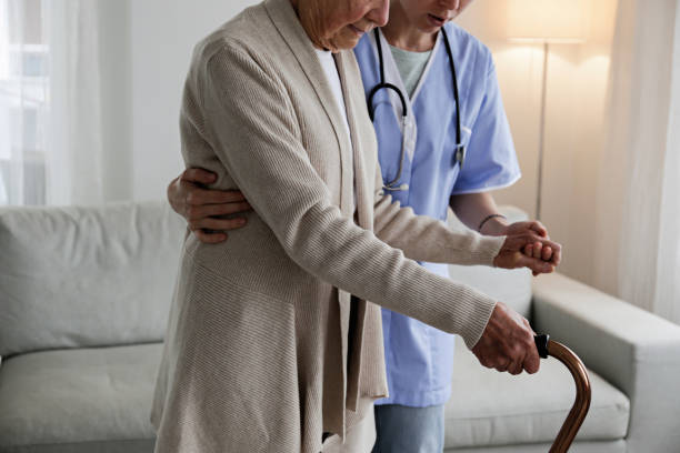 istock Elderly lady at hospital. 1408256291