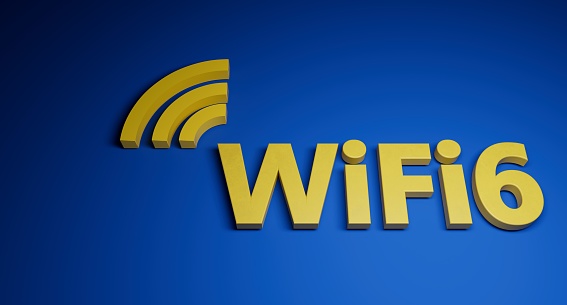 WiFi6 Next generation wireless telecommunications connectivity network with smart performance.