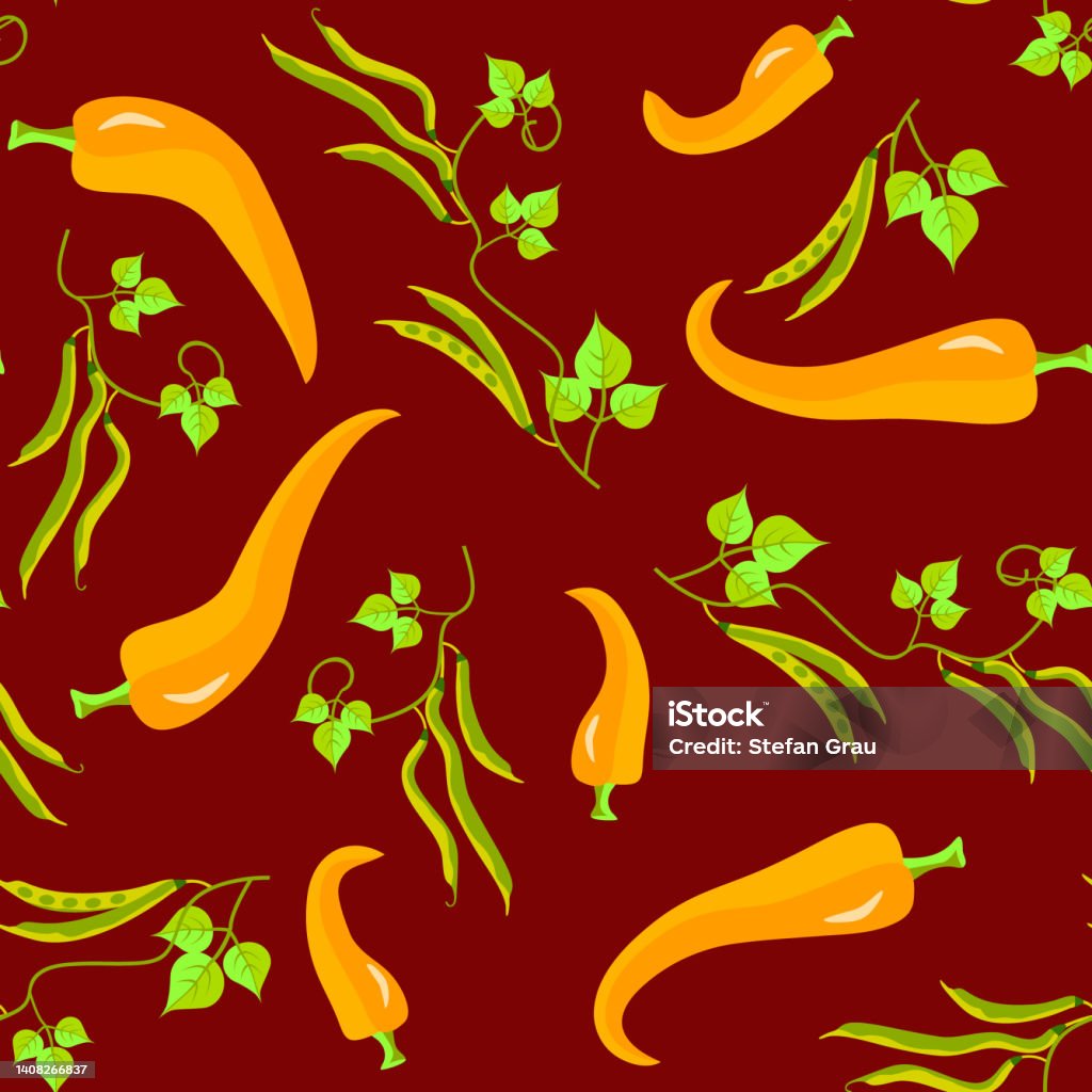 Pepperoni Pattern Vector Pepperoni With Beans Seamless Pattern Stock Illustration ...