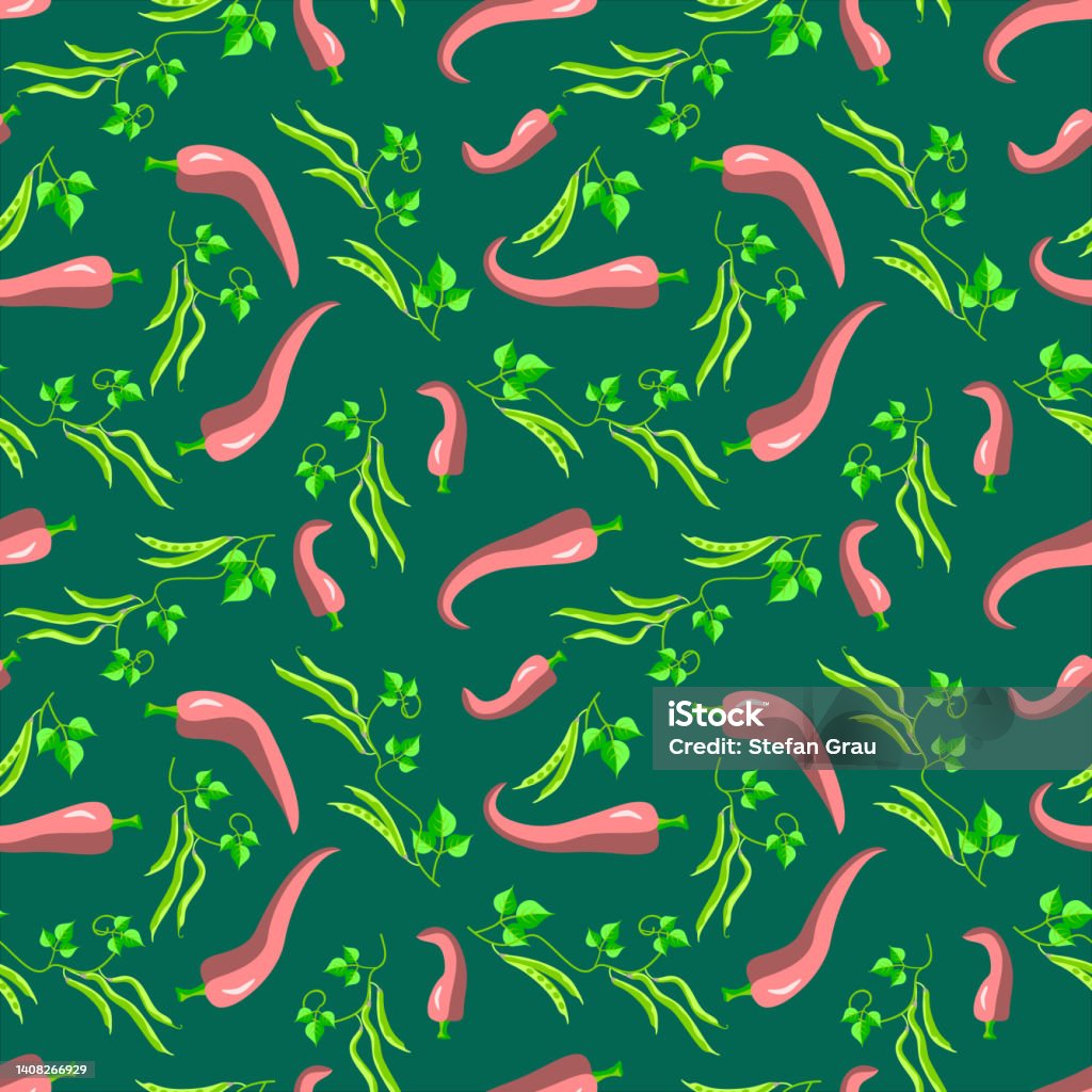 Pepperoni Pattern Free Vector Pepperoni With Beans Seamless Pattern Stock Illustration ...