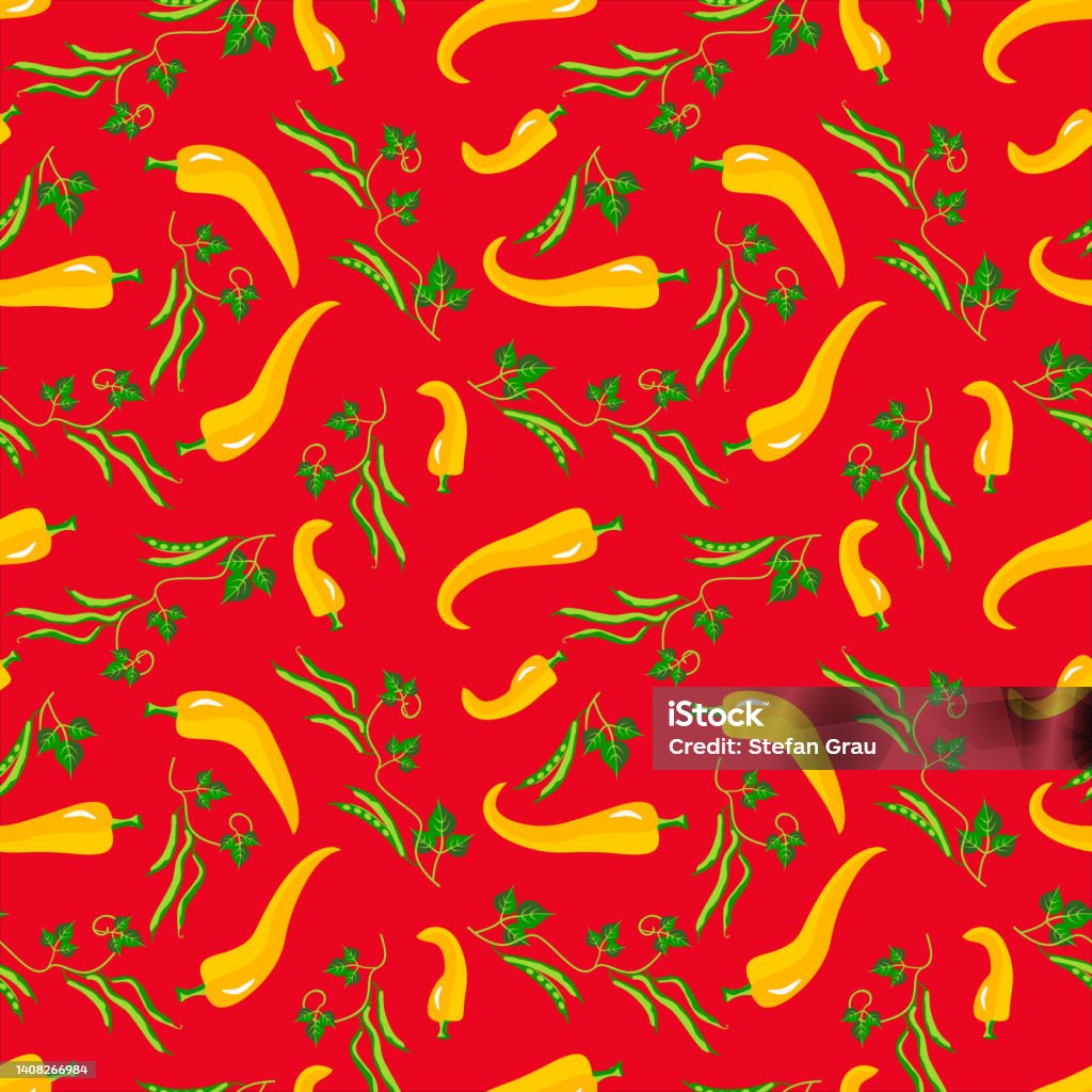 Pepperoni Pattern Vector Pepperoni With Beans Seamless Pattern Stock Illustration ...