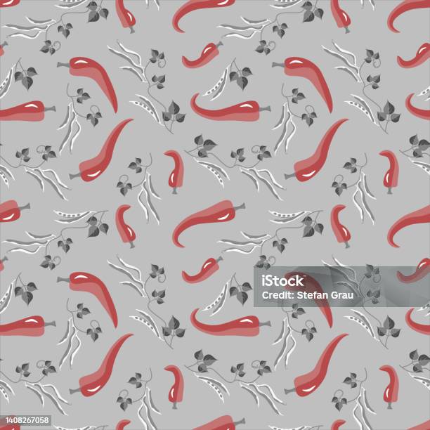 Pepperoni Pattern Vector Pepperoni With Beans Seamless Pattern Stock Illustration ...