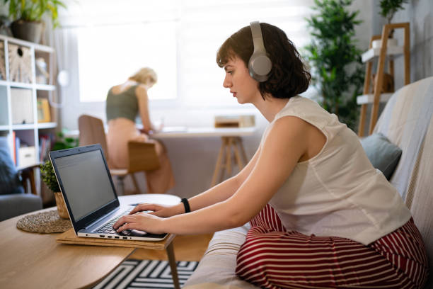 istock Caucasian female roommates together studying 1408269900