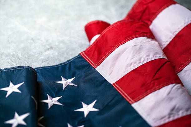 istock National flag of USA 1408270722