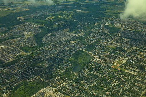 Approach to Toronto,Ontario Province,Canada,North America