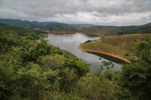 View of the dam of the city of Bragança Paulista