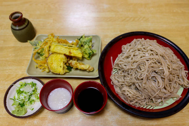 istock Soba and tempura set meal in Japan 1408276119