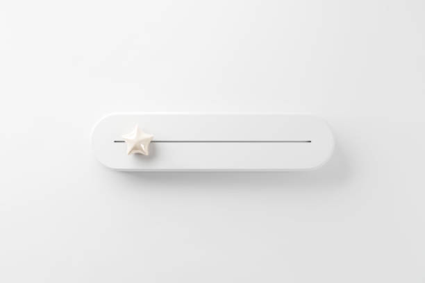 Customer satisfaction meter with star rating. evaluation, Increase rating, Satisfaction services rating concept, Feedback concept design, 3d render.