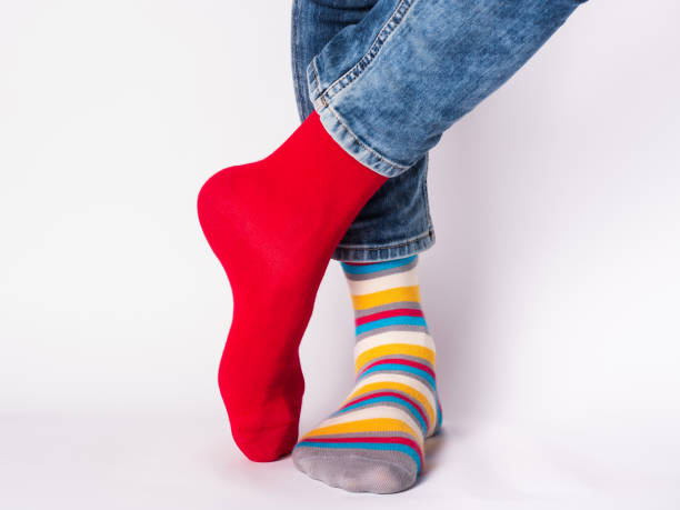 Me wearing red and white striped leggings like in The wizard of Oz